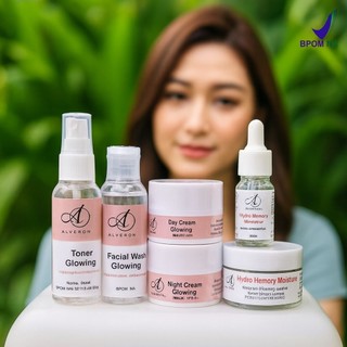 AILERON SKINCARE PAKET GLOWING ( BPOM ) Skincare Perempuan Untuk Mencerahkan Wajah Kusam