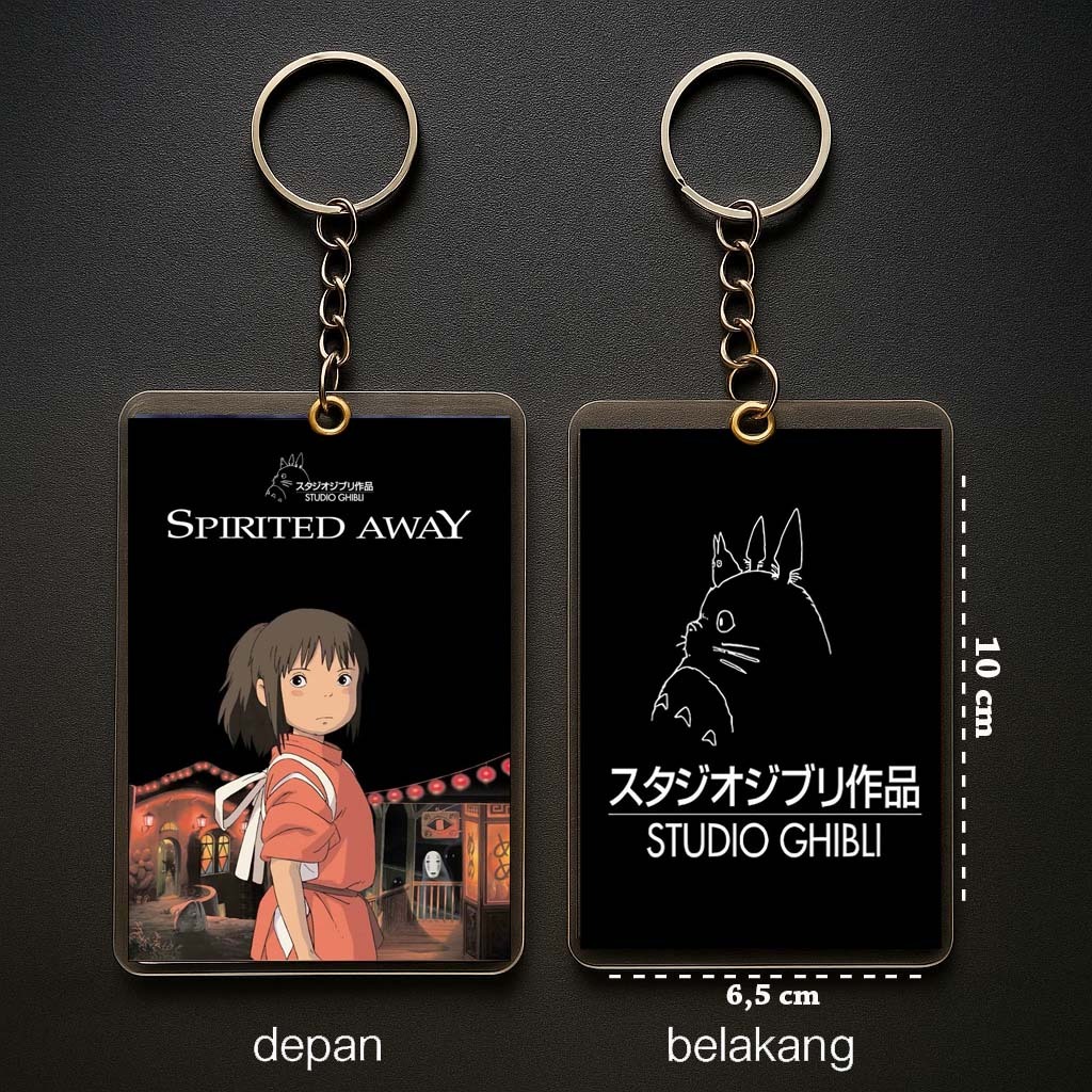GANTUNGAN พวงกุญแจปกพวงกุญแจภาพยนตร์อะนิเมะ gibli