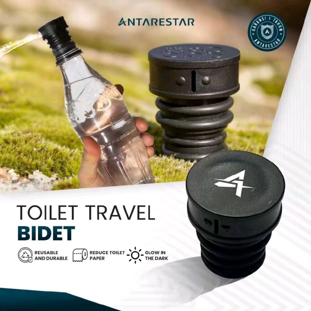 BagsAdventureShop.ID - Toilet Travel Bidet Sprayer Bidet Toilet Portable Travel Camping Antarestar
