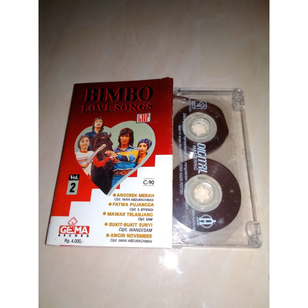 GOLDEN LOVE SONGS BIMBO CASSETTE WE WANTS ถึงคุณ