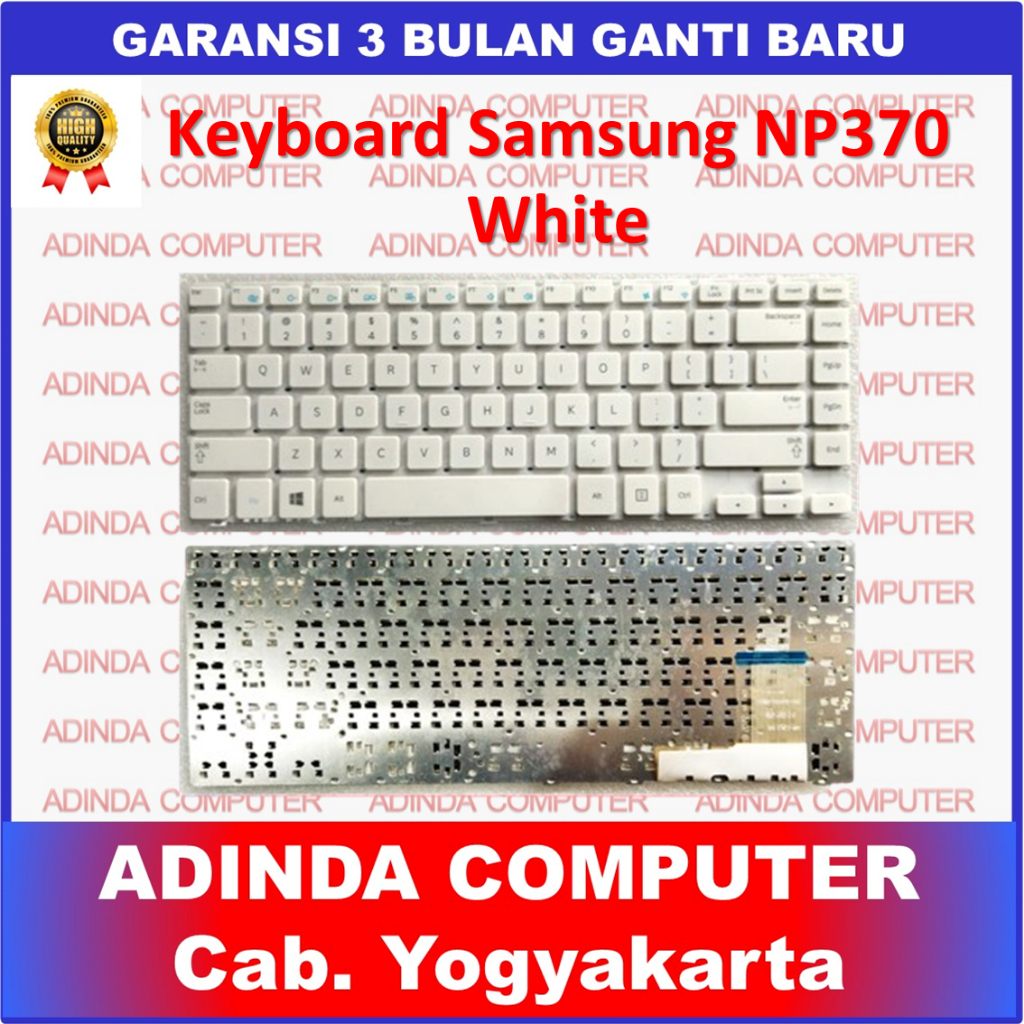 Samsung NP370 NP450 NP450R4E NP450R5V NP470 NP470R4E NP510R5E คีย์บอร์ดสีขาว