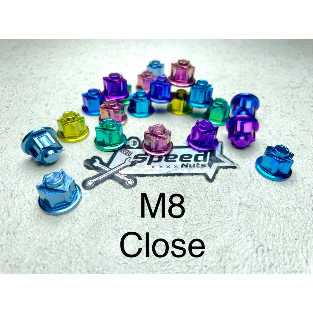 M8 Titanium Nut Close Original Thailand