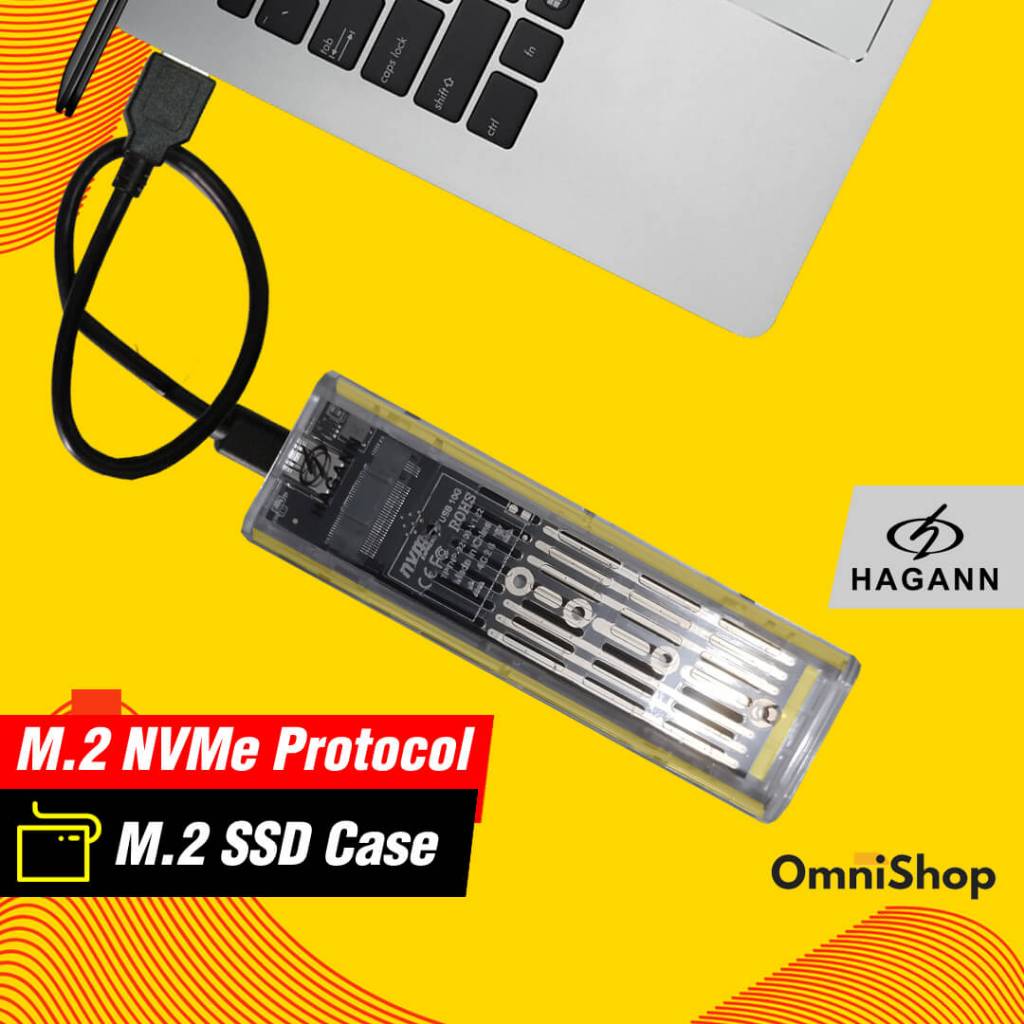 HAGANN HDA-E44 SSD M.2 NVMe External Case USB 3.1 Type C รับประกัน 1 ปี