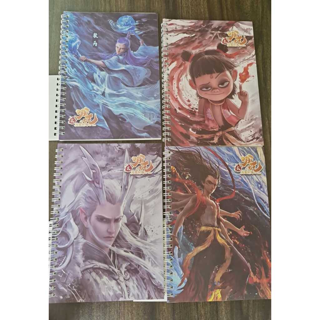 สมุดโน๊ต A5 Spiral พร้อม Nezha/Aobing motif