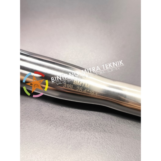 REDUCER / OVERSOCK SANITARY LONG SS316L 1" x 3/4" (25.4 x 19.1 MM)