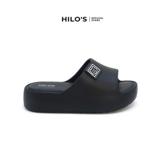 Hilo's - Sandal Wanita Wedges Motif Beruang Empuk Tinggi 5cm Bahan Karet Premium