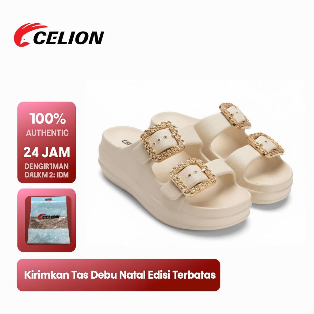 CELION รองเท้าแตะผู้หญิง KOREAN WEDGE ANTISLIP MODERN CODE 1115-AR1