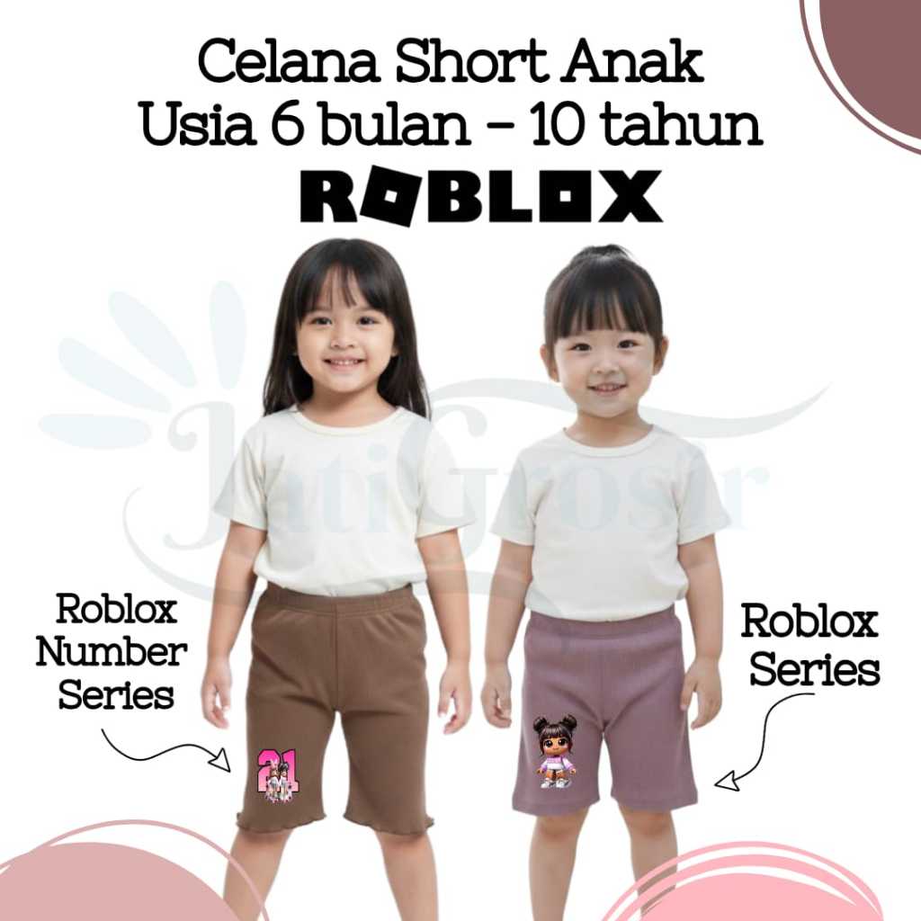 Roblox Series Number Shorts สําหรับเด็กอายุ 6 เดือน - 10 ปี
