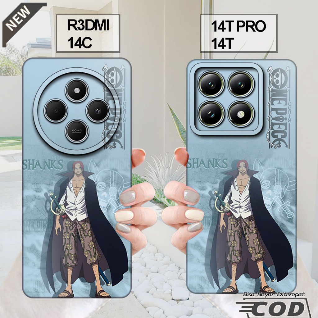 เคส XIAOMI REDMI 14C - เคส XIAOMI 14T - เคส XIAOMI 14T PRO _ปลอกซิลิโคนยืดหยุ่นใสสีดํา
