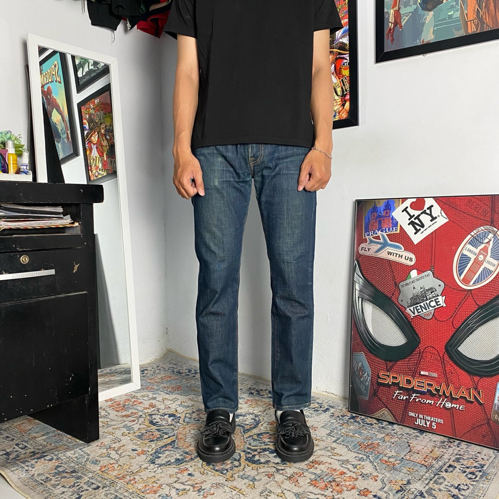 PLAC STRETCH INDIGO BLUE JEANS