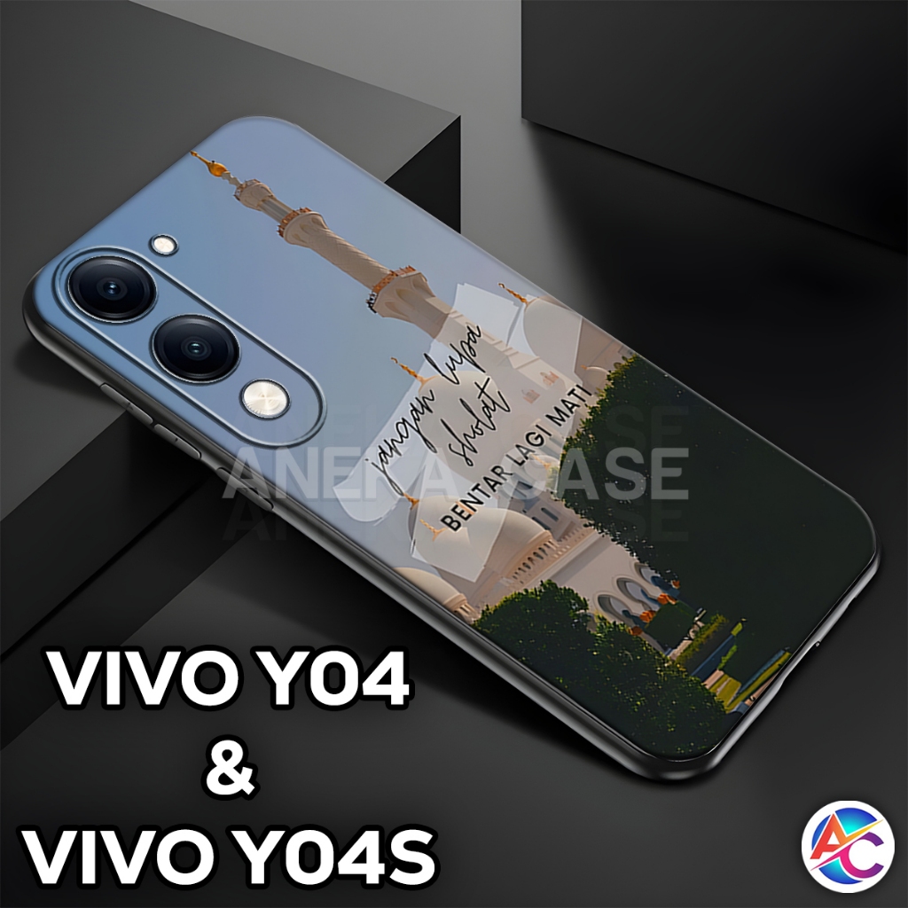AC57/เคส Hp VIVO Y04, Y04S ล่าสุด 2025/เคสอ่อน Procamera วัสดุยางยืดหยุ่น/ปลอก hp/อุปกรณ์เสริมโทรศัพ