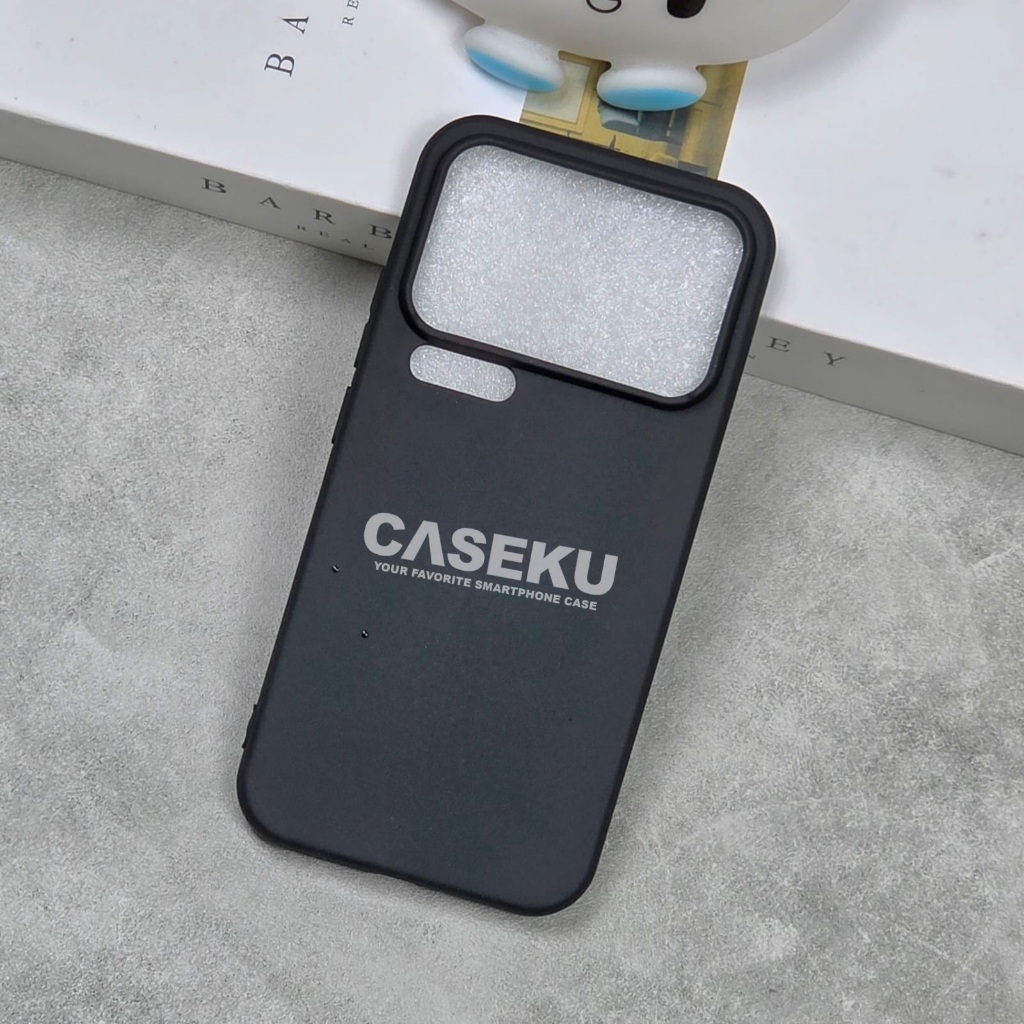 Xiaomi 17 Pro Xiaomi 17 Pro Max Case Softcase Candy Macaron Square Black Plain Case Xiaomi 17 Pro Xi