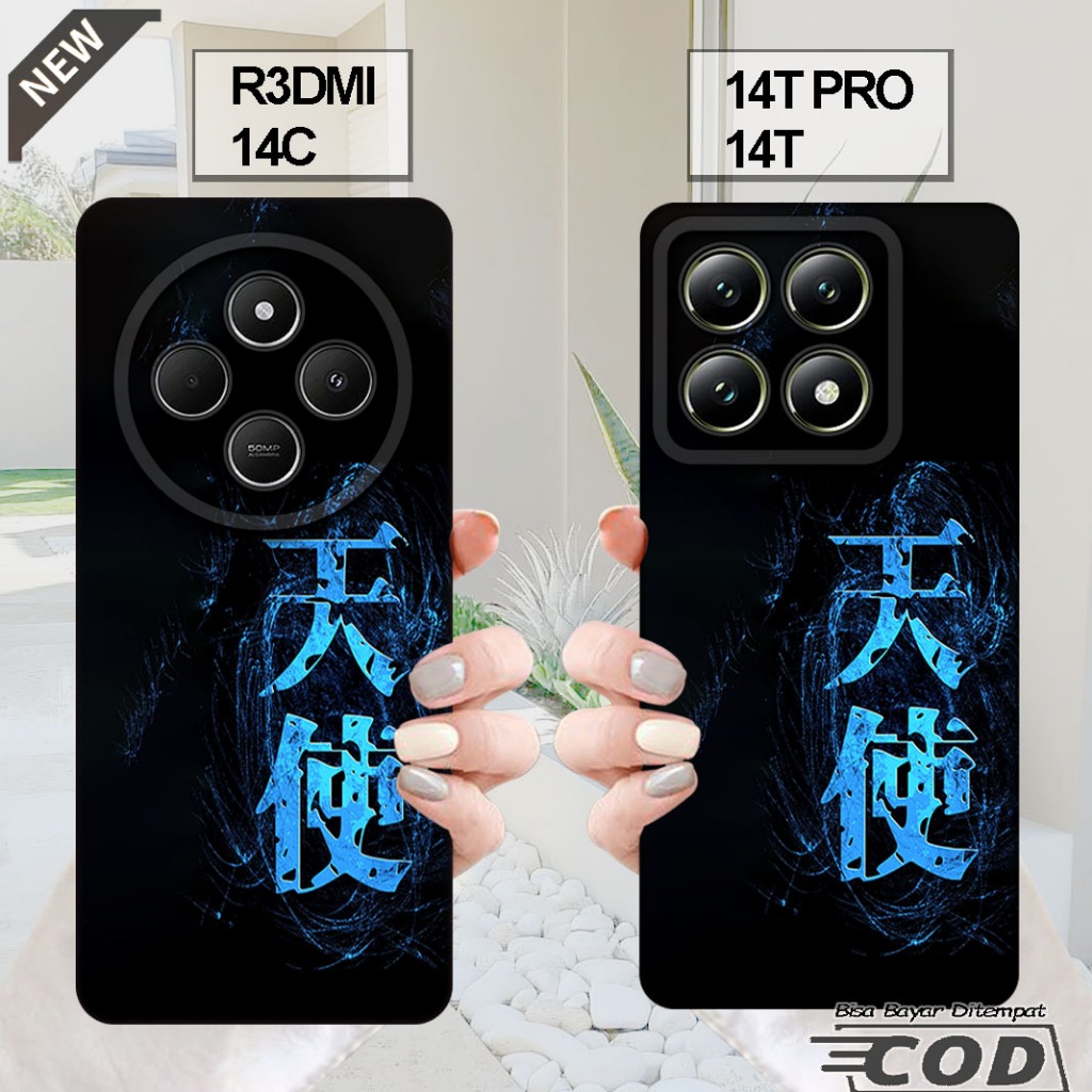 เคส XIAOMI REDMI 14C - เคส XIAOMI 14T - เคส XIAOMI 14T PRO _ปลอกซิลิโคนยืดหยุ่นใสสีดํา