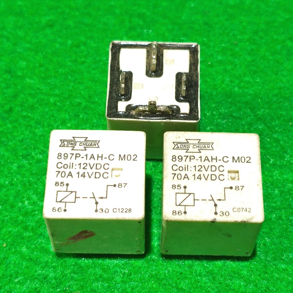 12V 70A SQUARE RELAY 4 ขา