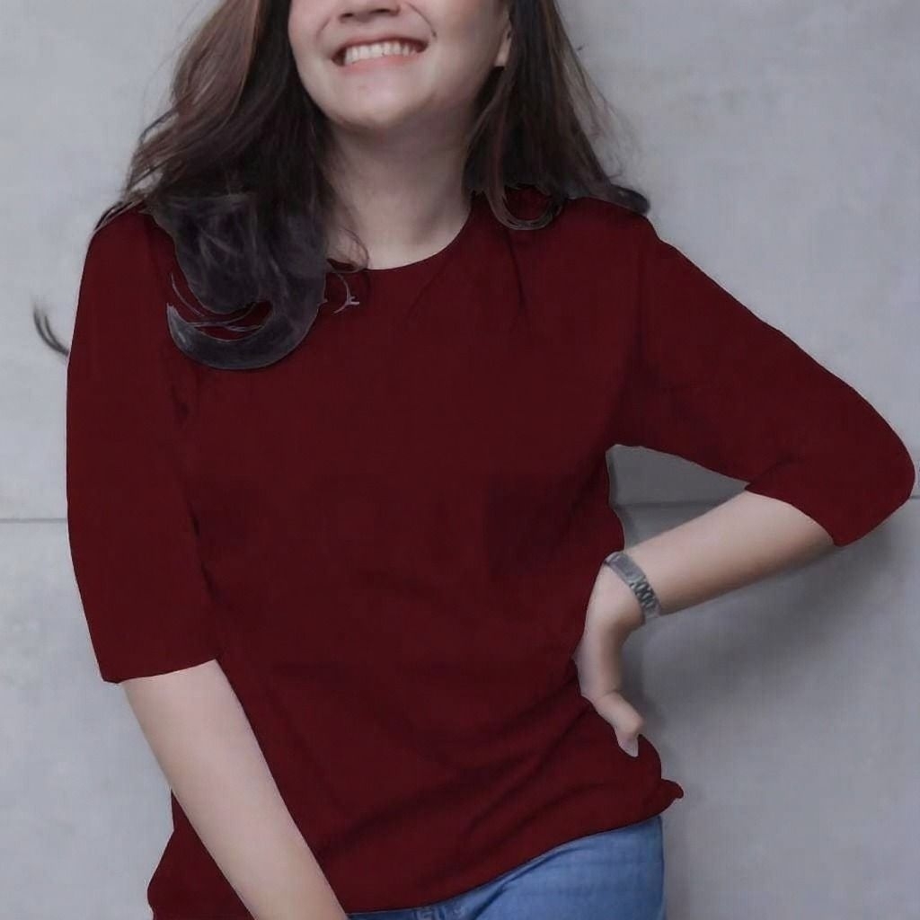 TRENDY OVER SIZE เสื้อยืด/JUMBO 7/8/POlOS เสื้อยืด/เสื้อยืด