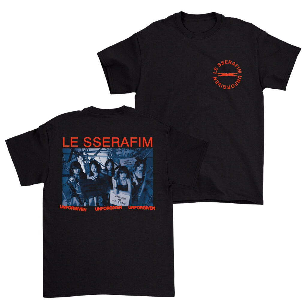 เสื้อยืด Le Sserafim K-Pop "Forgiven" | ผู้ชาย/ผู้หญิง