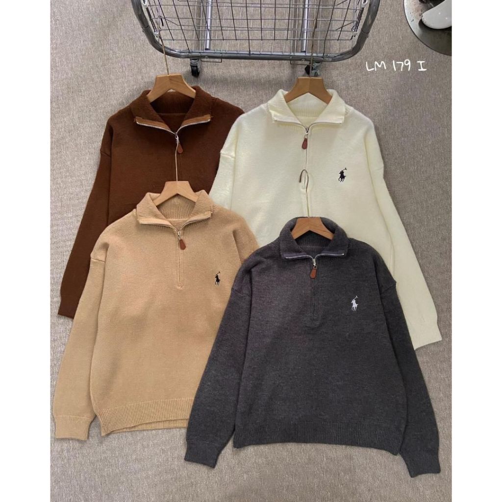 HAPPY SHOP - WOMENS KNITTED ZIPPER TOP LM179i 179 PREMIUM, MODERN, FASHIONABLE, VERY COOL