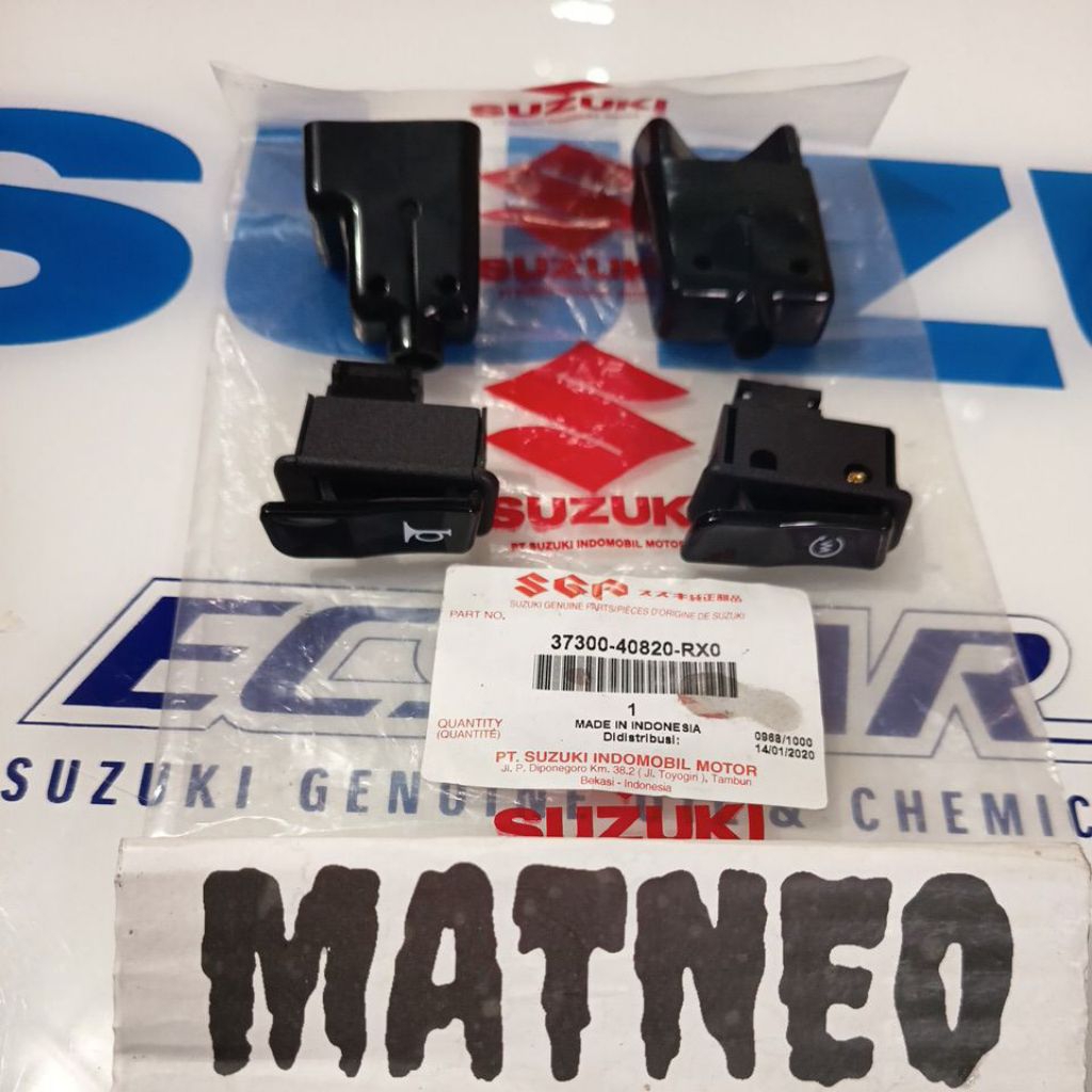 TOMBOL ชุดปุ่มสตาร์ท ปุ่มแตร suzuki ที่อยู่เดิม sgp 37300-40820-RX0