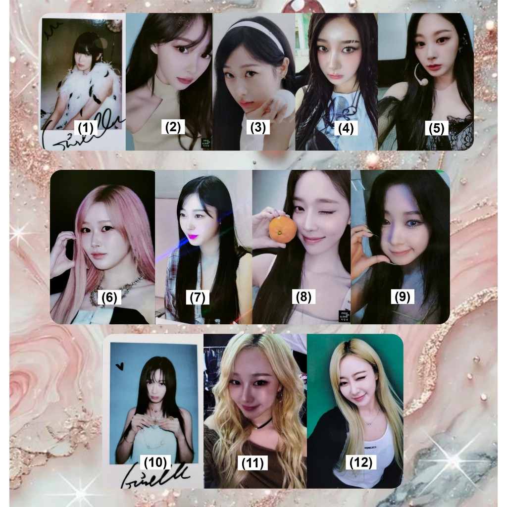 Photocard Official Aespa Giselle Winter Ningning Karina - [READ DESCRIPTION]
