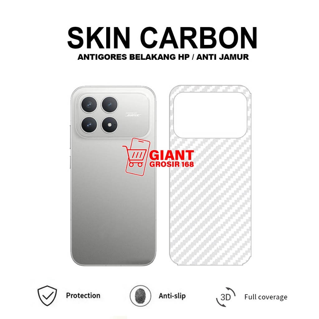 POCO F8 PRO POCO F8 ULTRA SKIN CARBON 3D ANTI-SCRATCH BACK SKIN CARBON POCO F8 PRO POCO F8 ULTRA