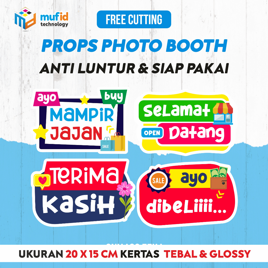 ตลาดวัน THEME PHOTOBOOTH PROPS