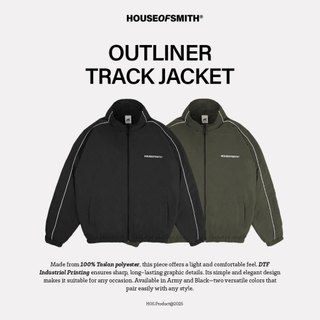 House of Smith Jaket Tracktop Pria - Outliner Track Jacket - Jacket