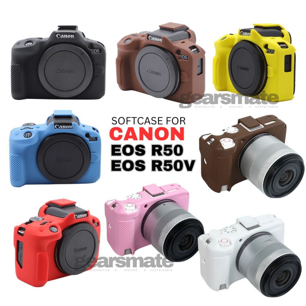 Softcase Canon EOS R50 R50V Case ตัวป้องกันกล้อง