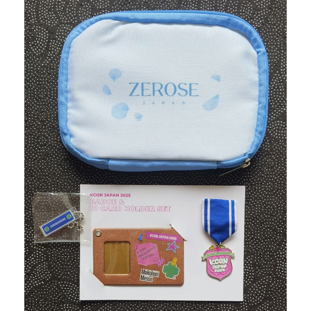 Official Merch Zb1 Zerobaseone Pouch Japan Fanclub Badge Id Card Holder Set Kcon Japan 2025