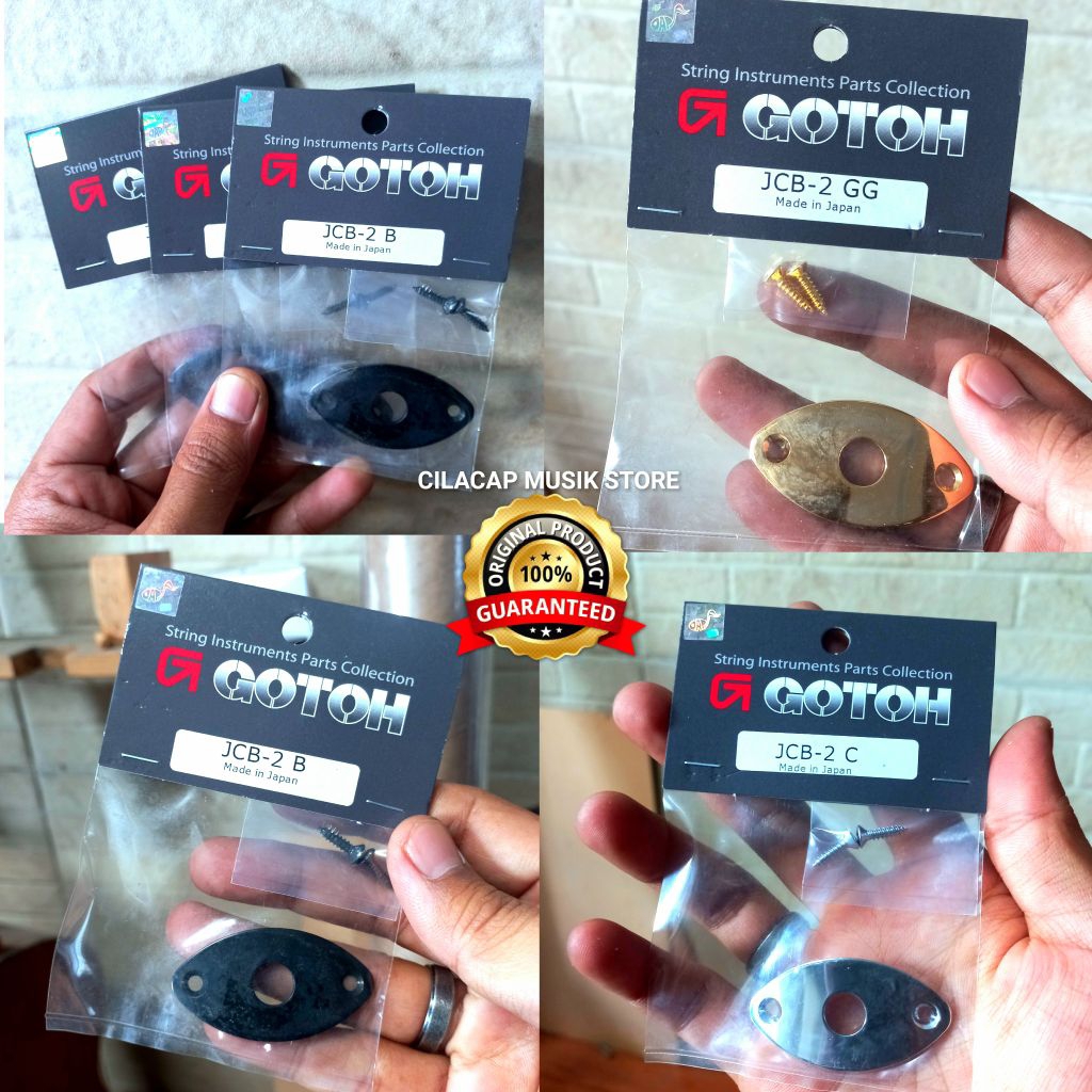 JACK PLATE GOTOH JCB 2 GOTOH JACK COVER ไฟฟ้า GUITAR