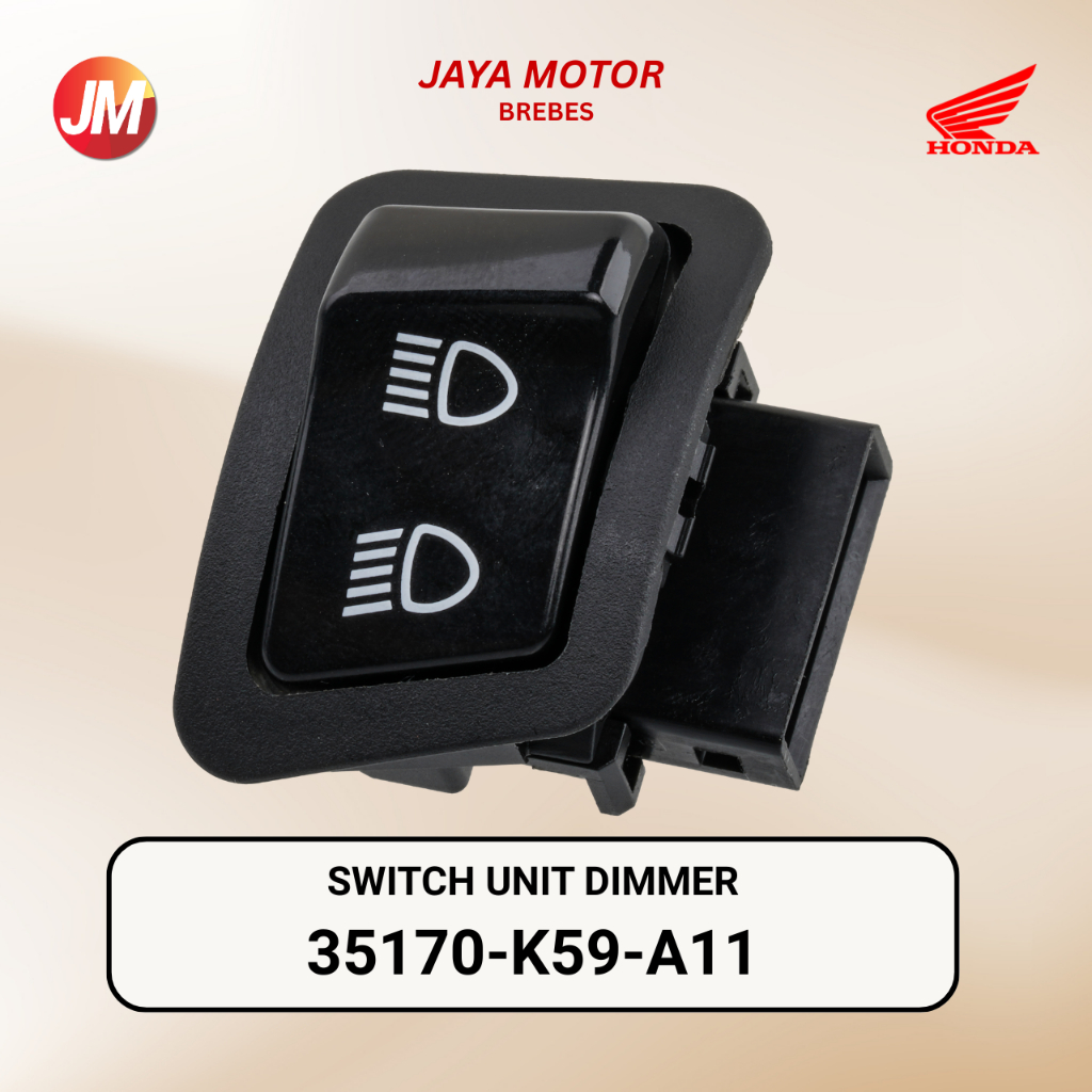 35170K59A11 สวิทช์Dimmer 2 ขาไฟสูงHonda Vario 125/150เก่า 35170-K59-A11 35170 K59 A11