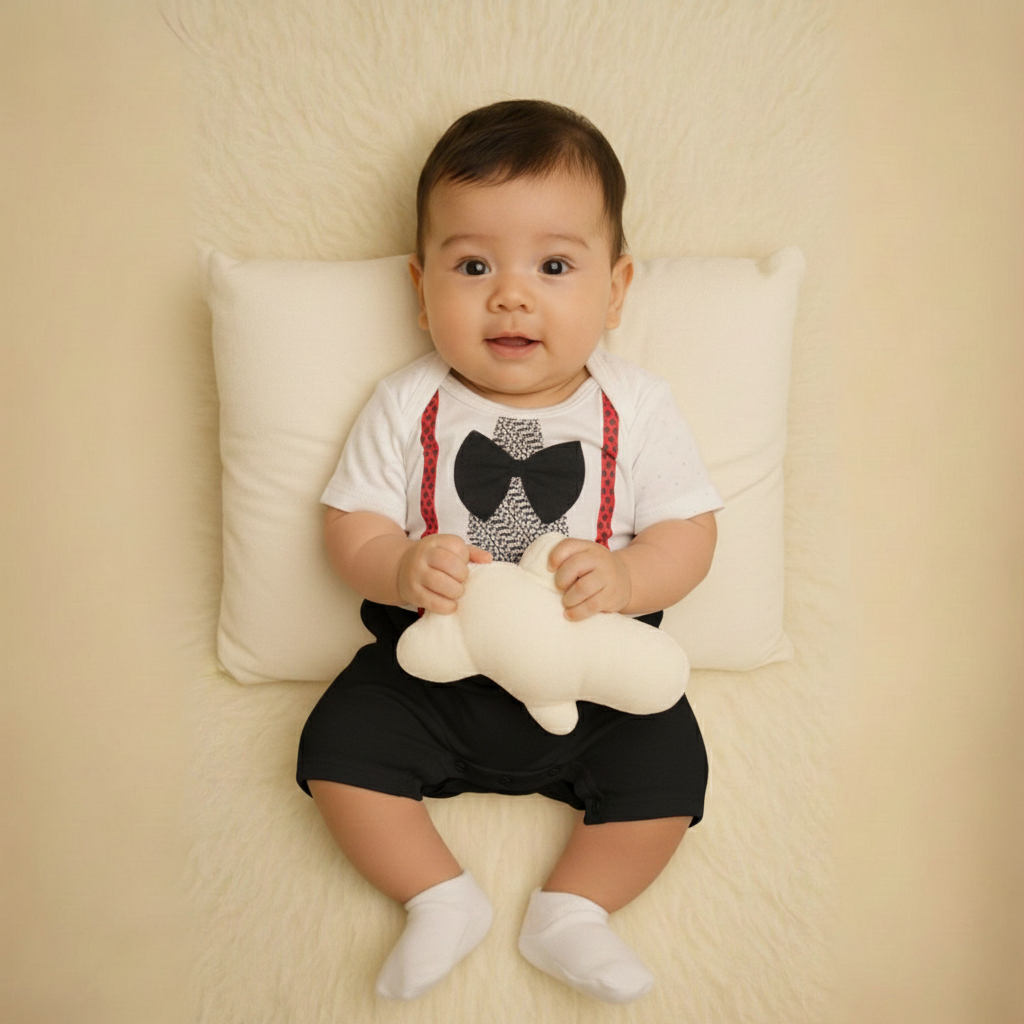 เด็กทารกเสื้อผ้าจัมเปอร์ปาร์ตี้ชายจั๊มสูท Romper น่ารัก Cool Tie KD03 Ozuka