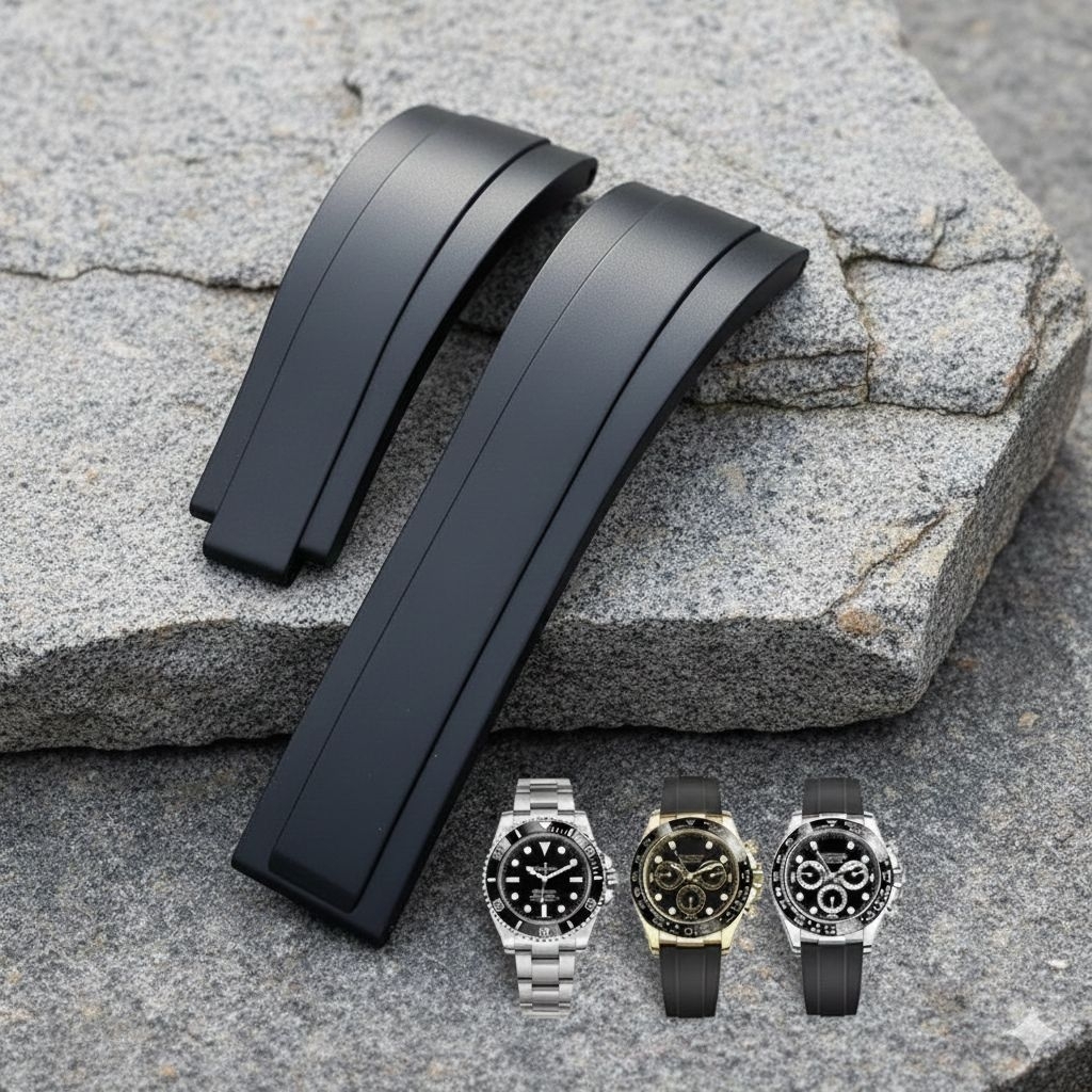 สายนาฬิกายางคุณภาพสูง Rolex Daytona GMT