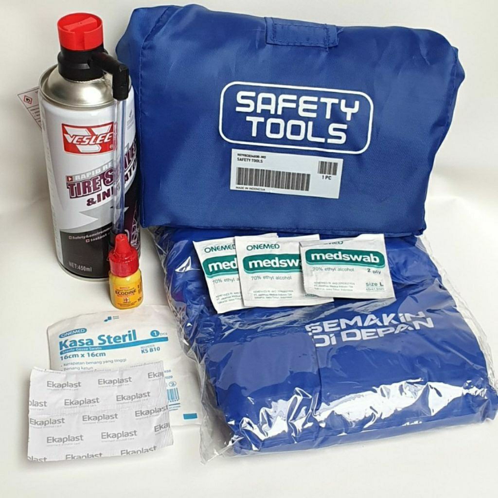 1 SET SAFETY TOLL YAMAHA (RAINCOAT + TUBE + P3K + BAG)