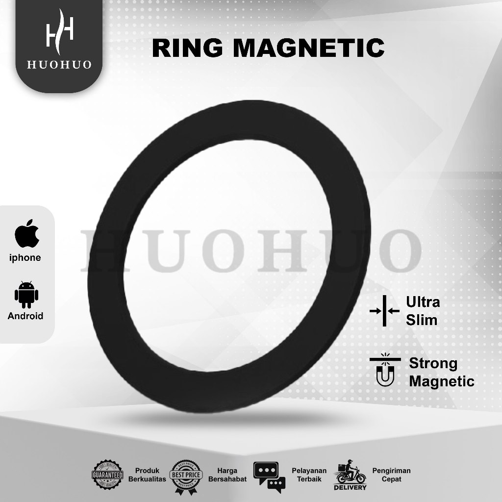 HuoHuo - วงแหวนแม่เหล็กไร้สาย Magsafe Universal