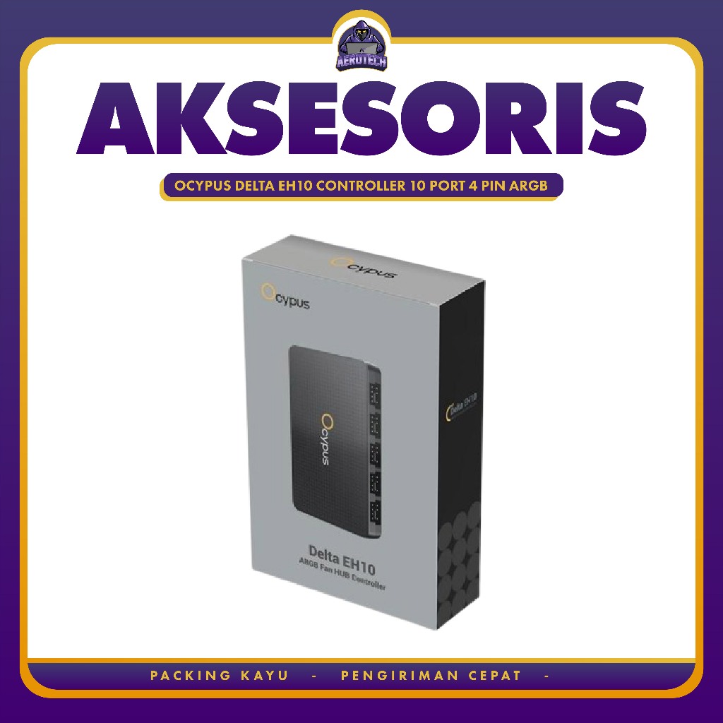 Ocypus Delta EH10 Controller 10 พอร์ต 4 พิน PWM พัดลม ARGB PWM Hub