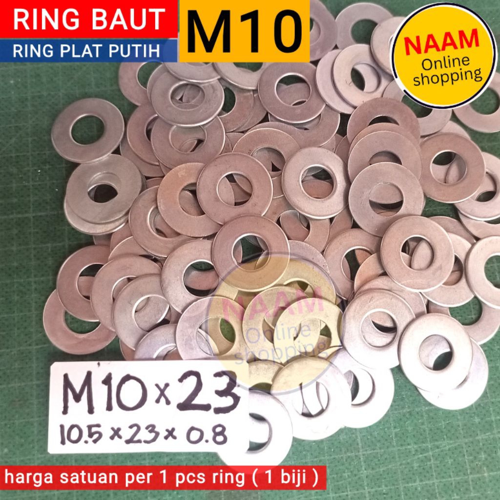 (RING M10) M10 BOLT RING - 12 KEY BOLT PLATE RING - 10MM BOLT NUT RING 12 WRENCH - WASHER RING