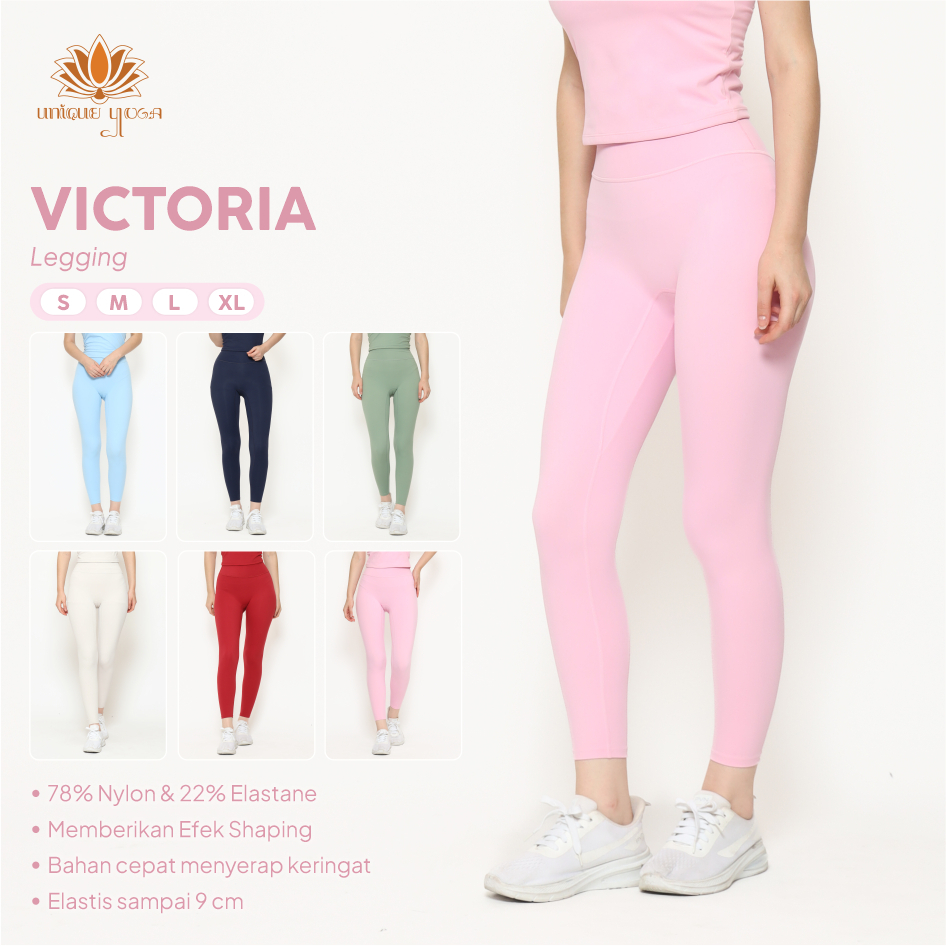 VICTORIA Yoga Pilates Gym Sport Leggings / เลกกิ้งกีฬา Victory
