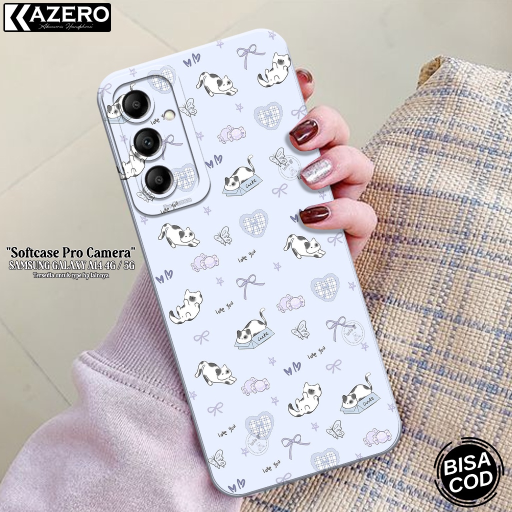 HP Softcase Samsung Galaxy A14 4G / 5G - Kazero Fashion Case Cartoon - Case Samsung Galaxy A14 4G / 