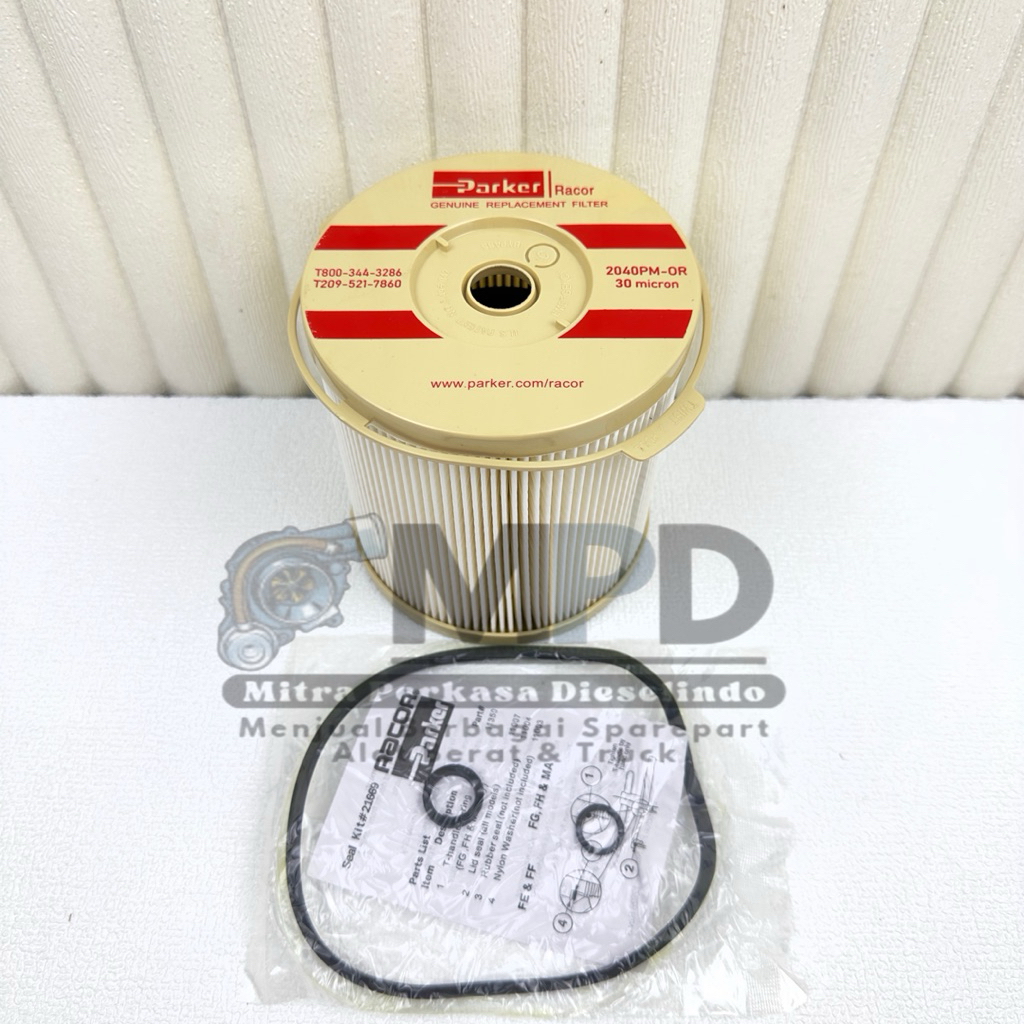 กรอง Racor Parker 2040PM 30 ไมครอน 2040PM-OR 2040 PM Filter Solar Rakor Parker 900FG 900FH