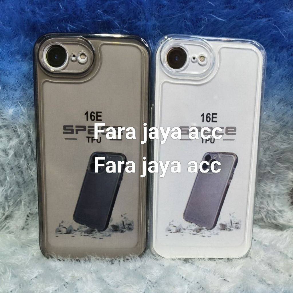Original Space Transparent Soft Case iPhone 16E Silicone 2.1MM+Protec Camera