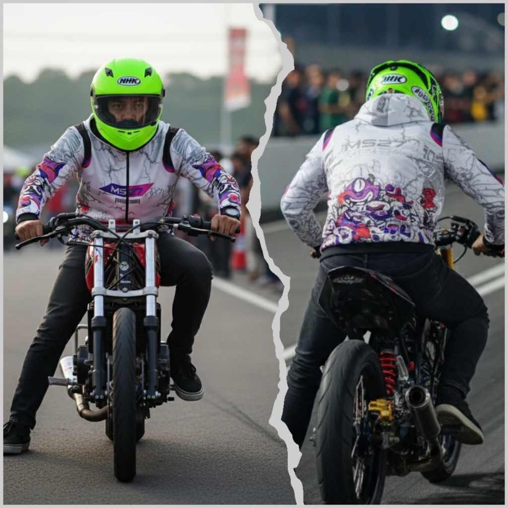 เสื้อแจ็คเก็ต Mspeed27 Cougle Monster Speed 27 วัสดุร่มชูชีพกันน้ําล่าสุด/Mspeed 074 RACING JACKET