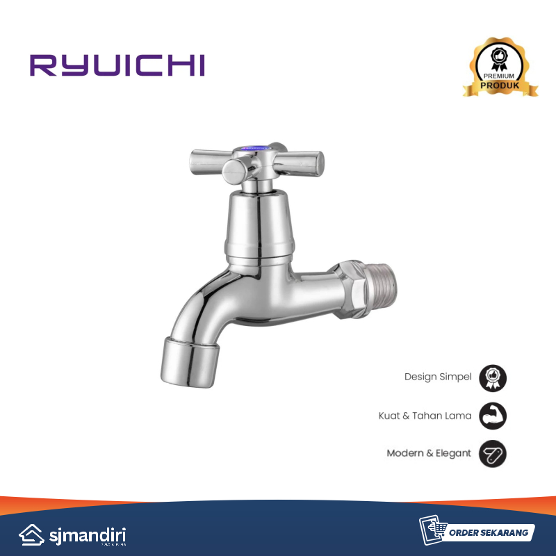 Ryuichi FAW 011C FAW 012C ก๊อกน้ําผนังก๊อกน้ํากรอง 1/2 "ABS พลาสติก Chrome Wall ก๊อกน้ํา ABS FAW 011