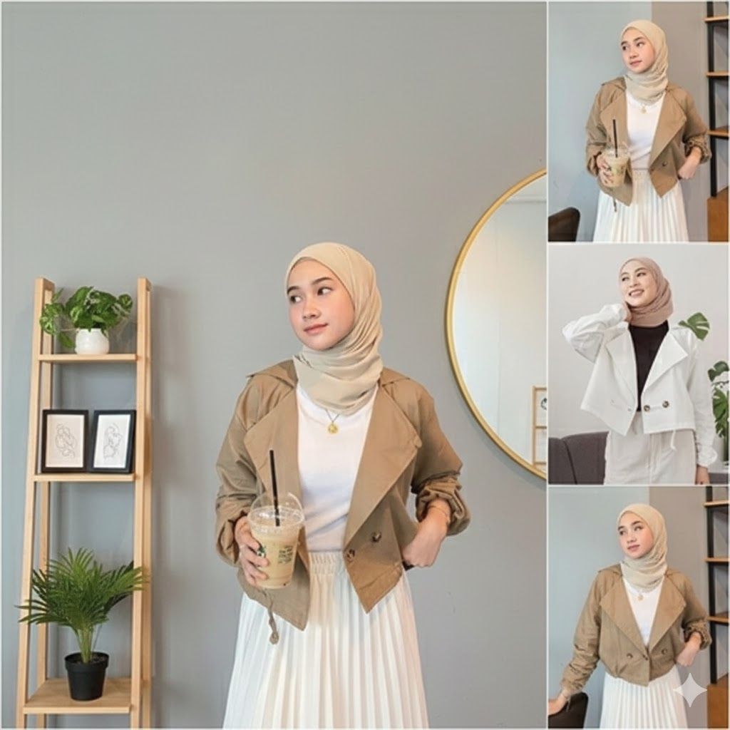 อดารา เสื้อสูทแฟชั่น | เบลเซอร์ผู้หญิง Adara | เสื้อครอปผู้หญิง | Irene Blazer -01 เบลเซอร์ครอปผู้หญ