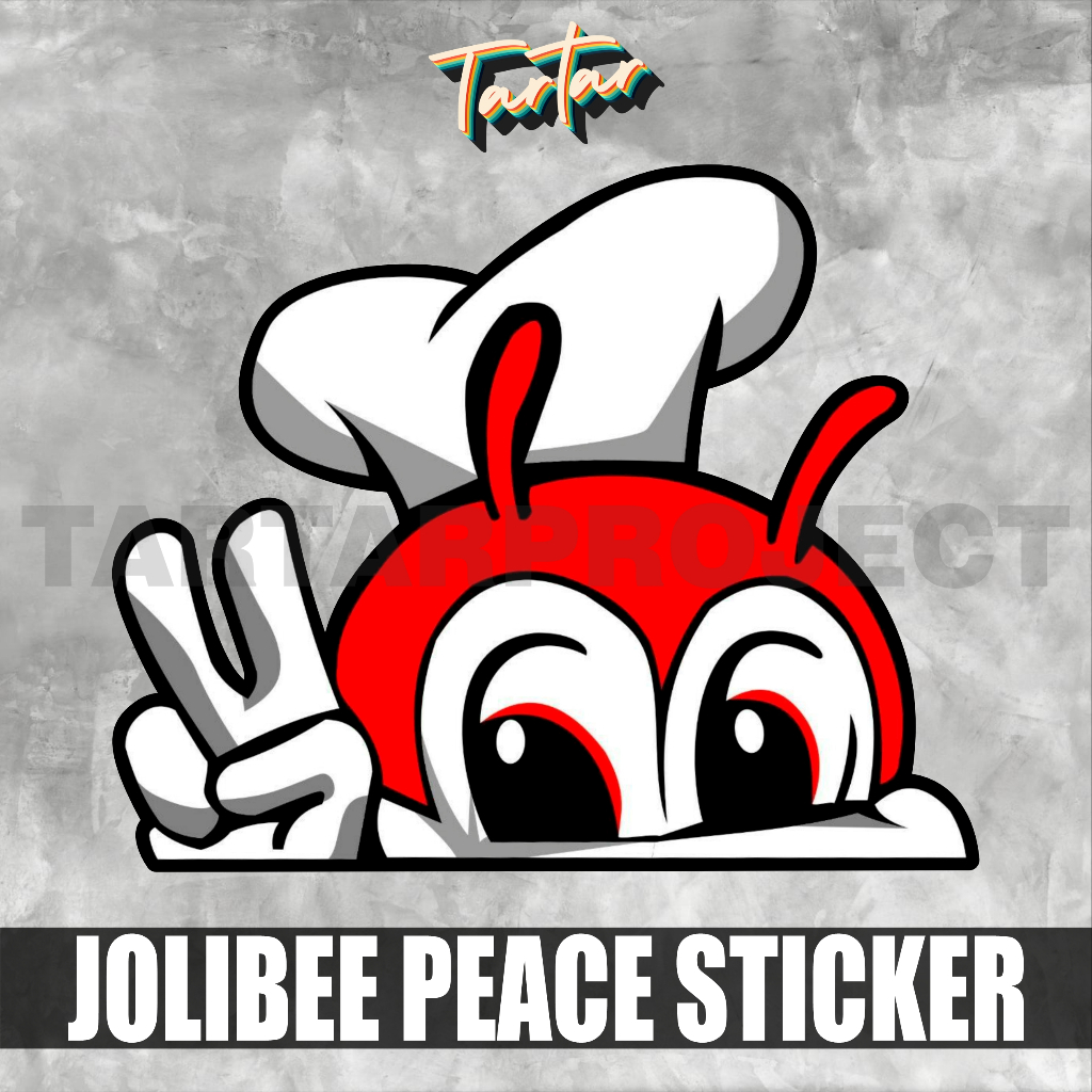 สติ๊กเกอร์ไวนิล - Peeker Jolibee Peace