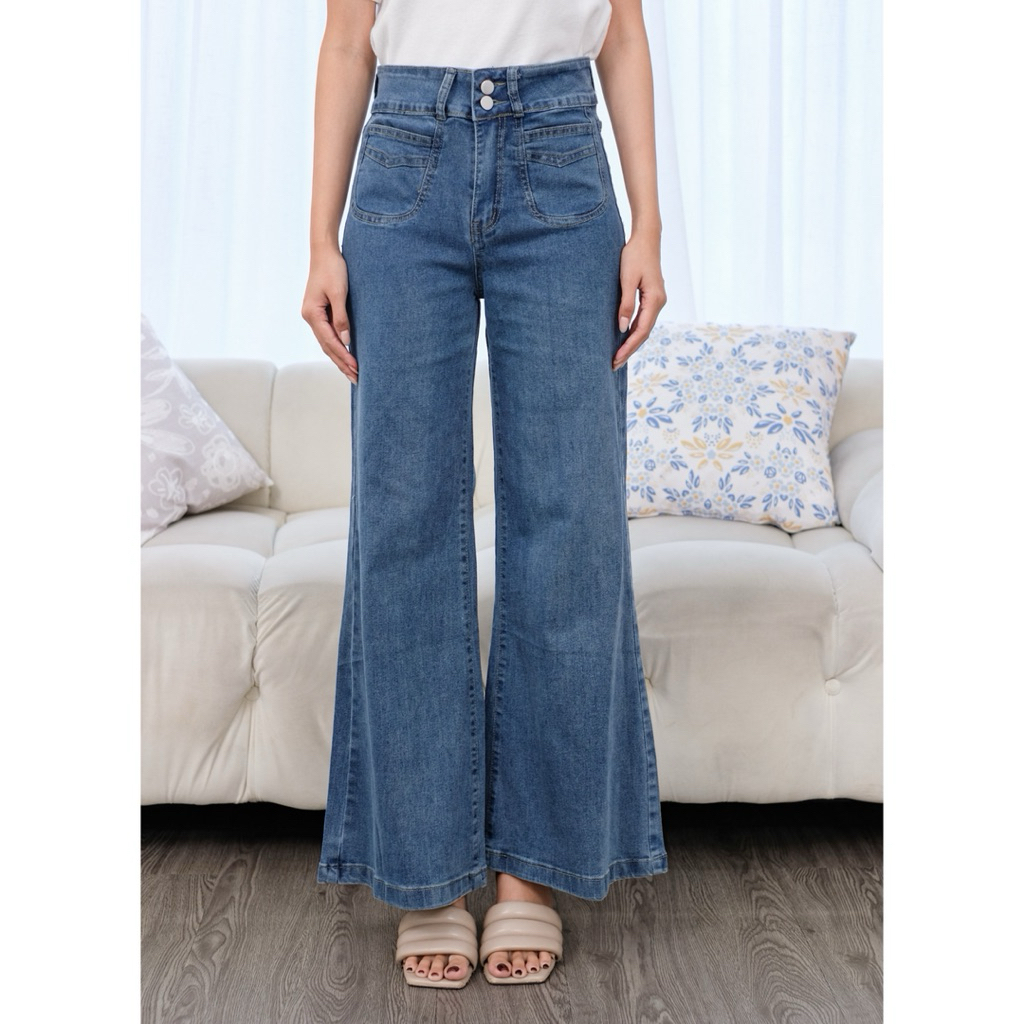 Topteen - กางเกงยีนส์ Vela cutbray