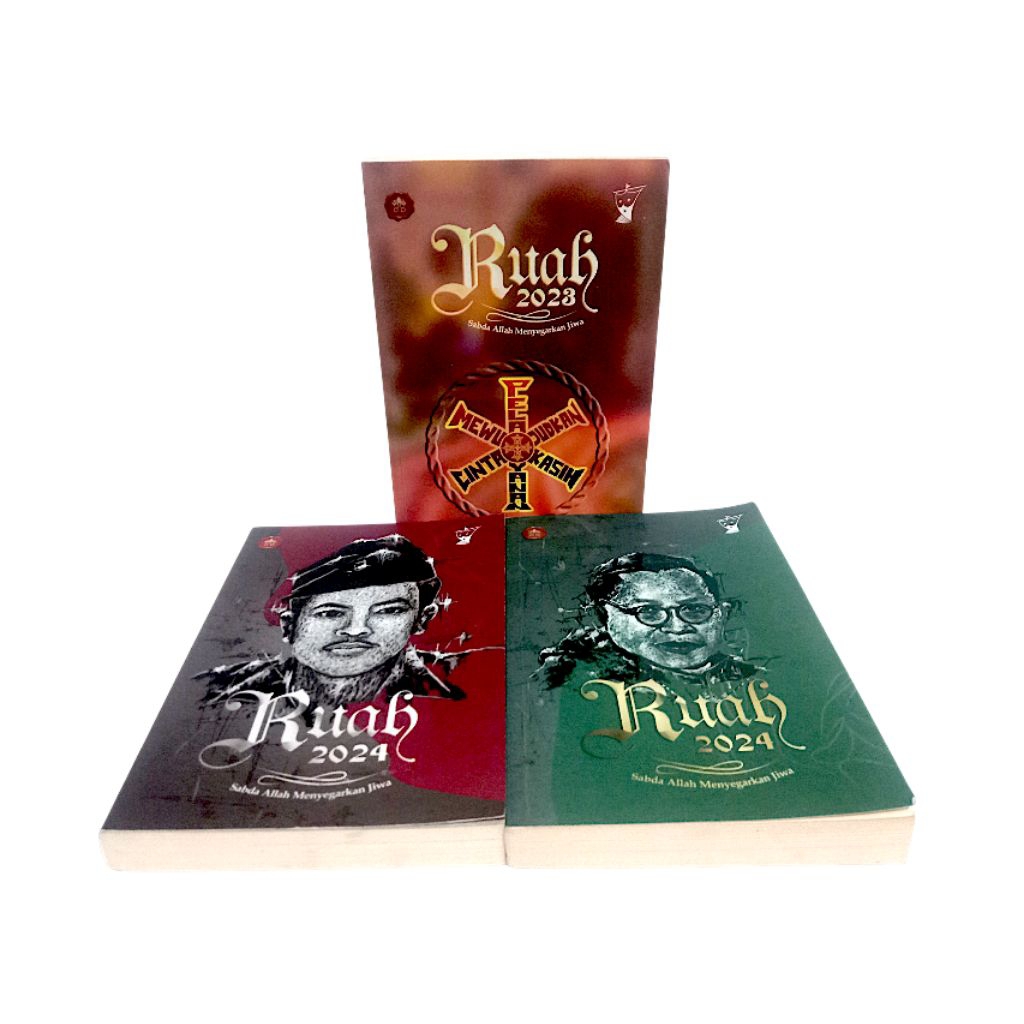 บรรจุุภัณฑ์ 3 หนังสือ RUAH (Oktober - พฤศจิกายน - ธันวาคม 2023 มกราคม - กรกฎาคม - สิงหาคม - กันยายน 