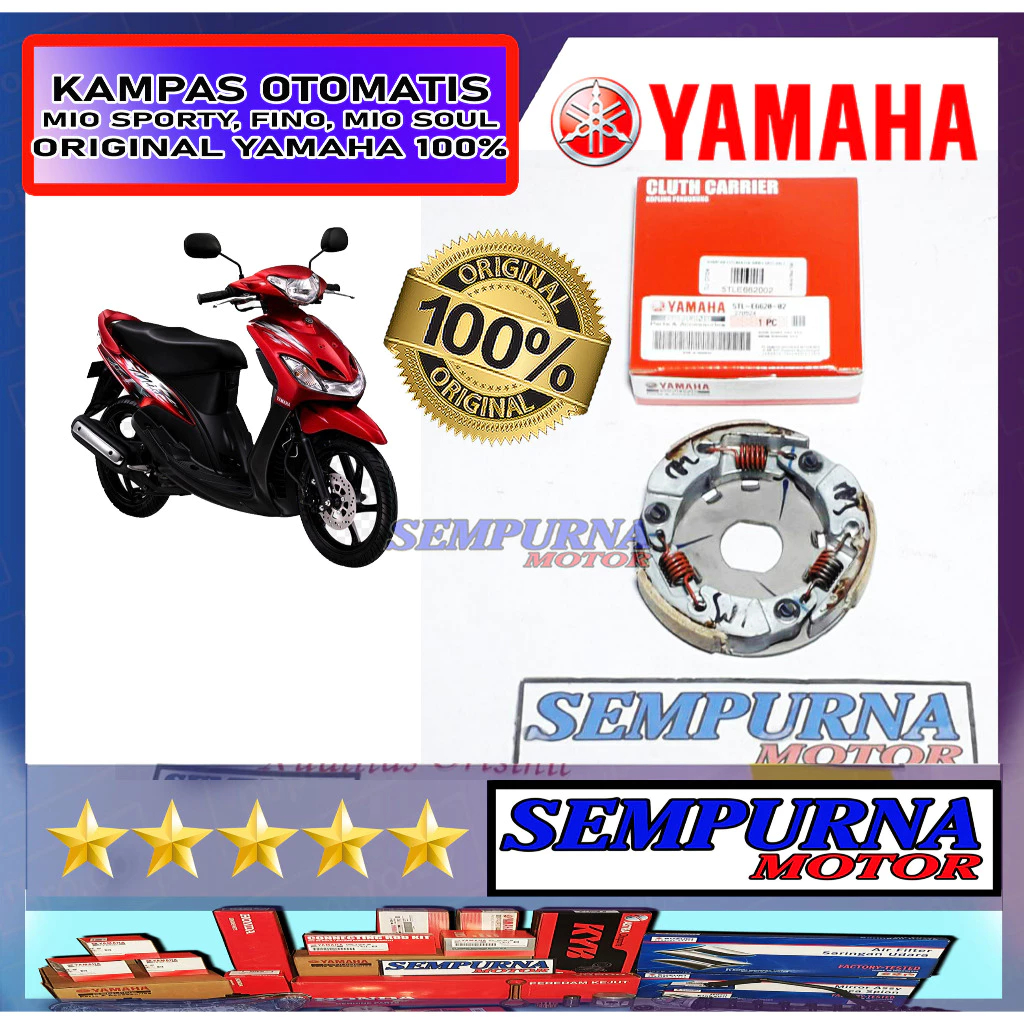 5TL-E6620-02 คลัทช์อัตโนมัติสําหรับ Mio Sporty Fino Mio Soul Mio Smile 100% Original Yamaha ของแท้ Y