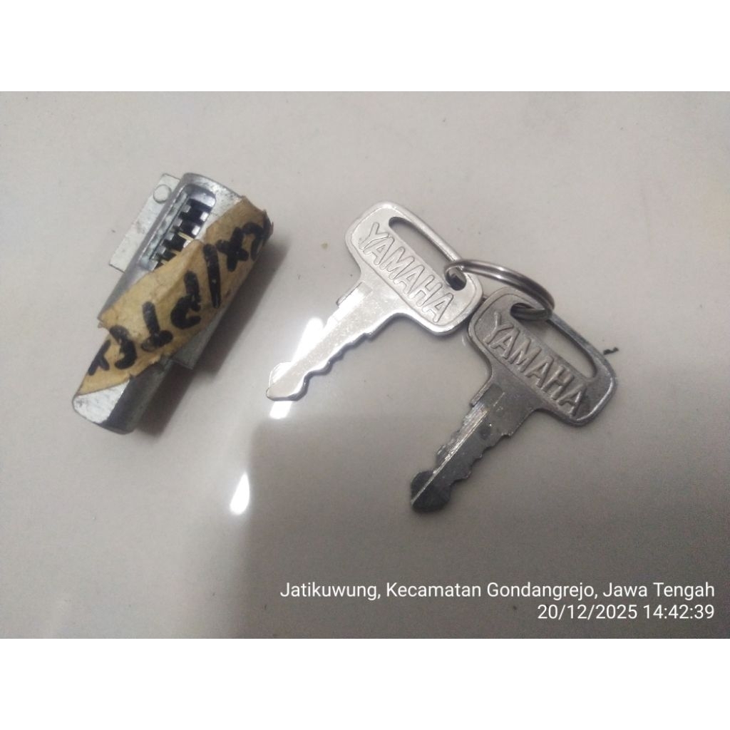 Yamaha RX 100 RX100 RX125 Twin DT100 Handlebar Lock YAMAHA Marking