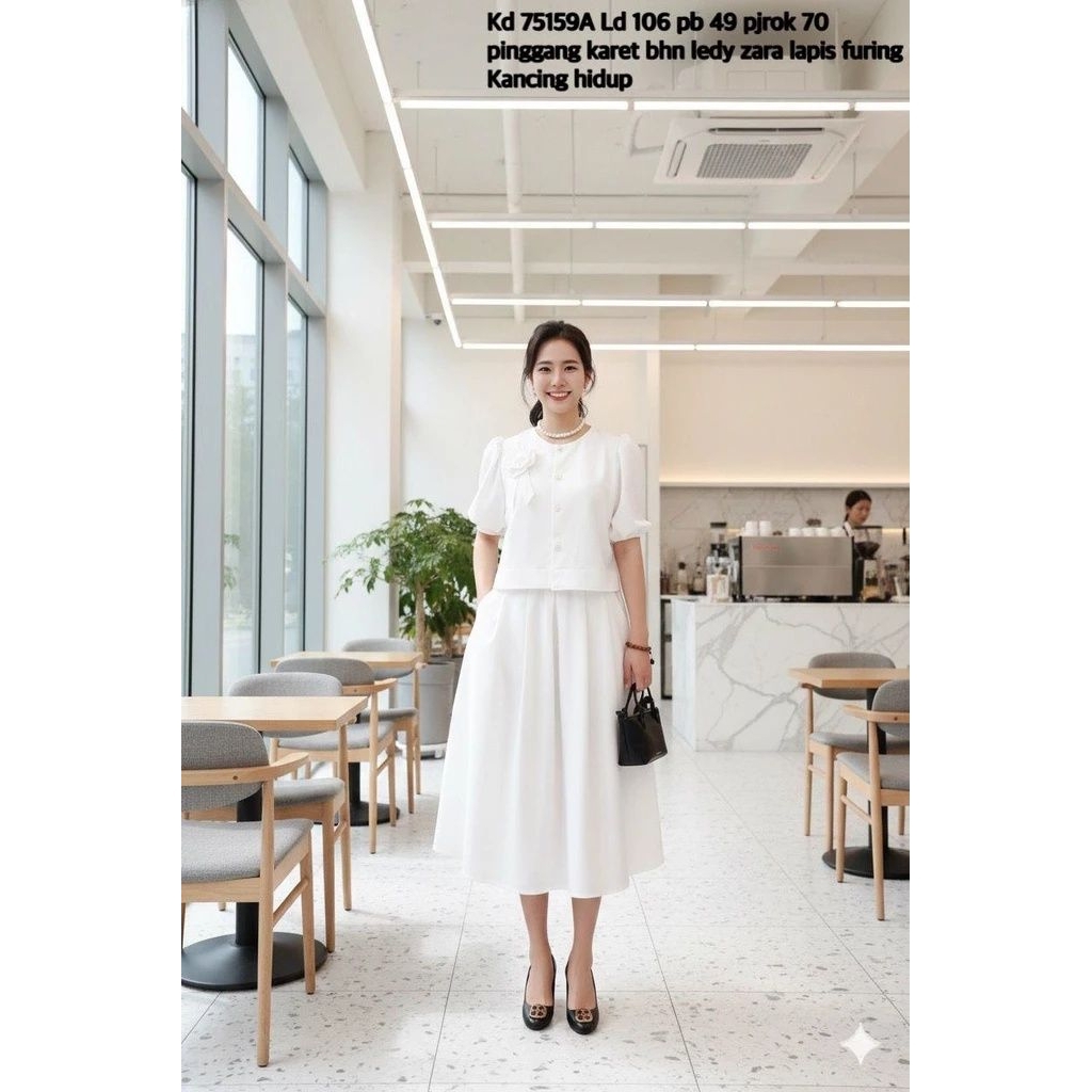 ชุดเดรสรุ่นคริสต์มาสสีขาว 75159 170,000 รายละเอียด จุ่ม