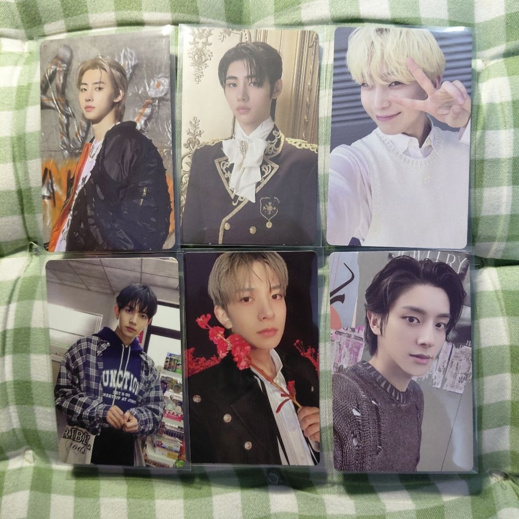 Enhypen photocard อัลบั้ม heesung jake sunghoon sunoo
